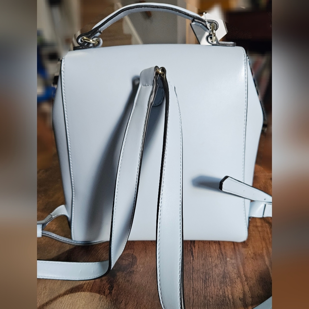 Zara Basic Collection Light Blue Backpack - Loose… - image 3